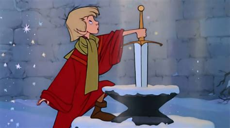 Witch on sword in thr stone